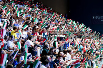 2023-09-12 - Italy supporters at Palaflorio - QUARTER FINAL - ITALY VS THE NETHERLANDS - CEV EUROVOLLEY MEN - VOLLEYBALL