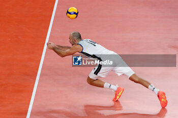 2023-09-12 - Italy's Gianluca Galassi defense - QUARTER FINAL - ITALY VS THE NETHERLANDS - CEV EUROVOLLEY MEN - VOLLEYBALL
