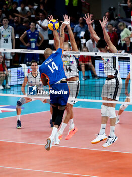 2023-09-12 - The Netherlands' Nimir Abdel-Aziz in action - QUARTER FINAL - ITALY VS THE NETHERLANDS - CEV EUROVOLLEY MEN - VOLLEYBALL