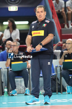 2023-09-12 - Italy's Head Coach Ferdinando De Giorgi - QUARTER FINAL - ITALY VS THE NETHERLANDS - CEV EUROVOLLEY MEN - VOLLEYBALL
