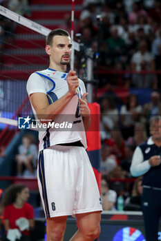 2023-09-12 - Italy's Simone Giannelli - QUARTER FINAL - ITALY VS THE NETHERLANDS - CEV EUROVOLLEY MEN - VOLLEYBALL