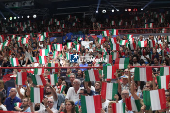 2023-09-12 - Italy's supporters at Palaflorio - QUARTER FINAL - ITALY VS THE NETHERLANDS - CEV EUROVOLLEY MEN - VOLLEYBALL