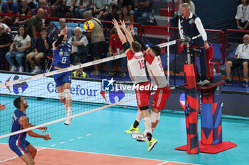 2023-09-12 - Serbia's Marko Ivovic in action - QUARTER FINAL - POLAND VS SERBIA - CEV EUROVOLLEY MEN - VOLLEYBALL