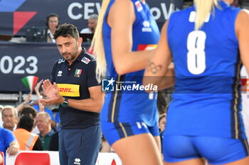 2023-08-15 - davide mazzanti coach of italy - CEV EUROVOLLEY 2023 - WOMEN - ITALY VS ROMANIA - INTERNATIONALS - VOLLEYBALL