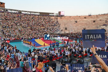2023-08-15 - the crowd in arena during the match - CEV EUROVOLLEY 2023 - WOMEN - ITALY VS ROMANIA - INTERNATIONALS - VOLLEYBALL