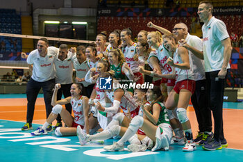 2023-08-16 - Happiness of Bulgaria players - CEV EUROVOLLEY 2023 - WOMEN - BULGARIA VS CROATIA - INTERNATIONALS - VOLLEYBALL
