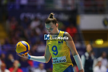 2023-08-22 - Dragana Stevanovic of Bosnia and Herzegovina during the CEV EuroVolley 2023 match between the national teams of Romania and Bulgaria, on 22 August 2023 at pala Giani Asti Turin Italy. Photo Nderim KACELI - CEV EUROVOLLEY 2023 - WOMEN - ITALY VS BOSNIA & HERZEGOVINA - INTERNATIONALS - VOLLEYBALL