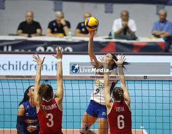 2023-08-23 - DEGRADI Alice (Italy) during the CEV EuroVolley 2023 match between the national teams of Italy and Croatia, on 23 August 2023 at pala Giani Asti Turin Italy. Photo Nderim KACELI - CEV EUROVOLLEY 2023 - WOMEN - ITALY VS CROATIA - INTERNATIONALS - VOLLEYBALL