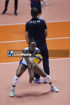 2023-08-23 - NWAKALOR Sylvia(Italy) during the CEV EuroVolley 2023 match between the national teams of Italy and Croatia, on 23 August 2023 at pala Giani Asti Turin Italy. Photo Nderim KACELI - CEV EUROVOLLEY 2023 - WOMEN - ITALY VS CROATIA - INTERNATIONALS - VOLLEYBALL