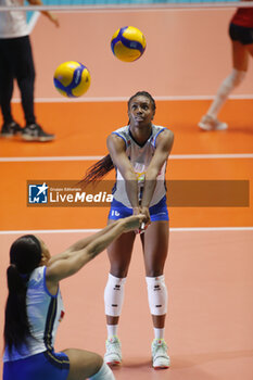2023-08-23 - NWAKALOR Sylvia(Italy) during the CEV EuroVolley 2023 match between the national teams of Italy and Croatia, on 23 August 2023 at pala Giani Asti Turin Italy. Photo Nderim KACELI - CEV EUROVOLLEY 2023 - WOMEN - ITALY VS CROATIA - INTERNATIONALS - VOLLEYBALL