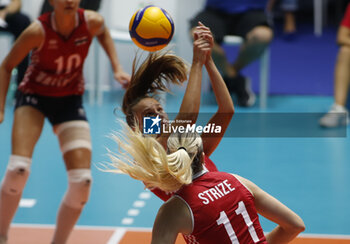 2023-08-23 - STRIZE Nina (Croatia) during the CEV EuroVolley 2023 match between the national teams of Italy and Croatia, on 23 August 2023 at pala Giani Asti Turin Italy. Photo Nderim KACELI - CEV EUROVOLLEY 2023 - WOMEN - ITALY VS CROATIA - INTERNATIONALS - VOLLEYBALL