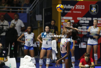 2023-08-23 - EGONU Paola (Italy) during the CEV EuroVolley 2023 match between the national teams of Italy and Croatia, on 23 August 2023 at pala Giani Asti Turin Italy. Photo Nderim KACELI - CEV EUROVOLLEY 2023 - WOMEN - ITALY VS CROATIA - INTERNATIONALS - VOLLEYBALL