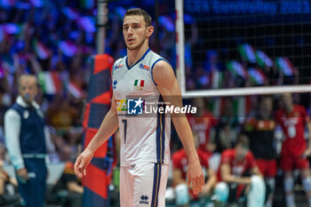 2023-08-28 - BALASO Fabio (Italy) during the CEV EuroVolley 2023 men Final Round Pool A, match between Italy and Belgium at Unipol Arena Bologna, Italy, on August 28, 2023 - CEV EUROVOLLEY 2023 - MEN - BELGIUM VS ITALY - INTERNATIONALS - VOLLEYBALL