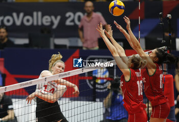 2023-08-23 - Laura Kunzler of Switzerland during the CEV EuroVolley 2023 match between the national teams of Switzerland and Bulgaria, on 23 August 2023 at pala Giani Asti Turin Italy. Photo Nderim KACELI - CEV EUROVOLLEY 2023 - WOMEN - SWITZERLAND VS BULGARIA - INTERNATIONALS - VOLLEYBALL