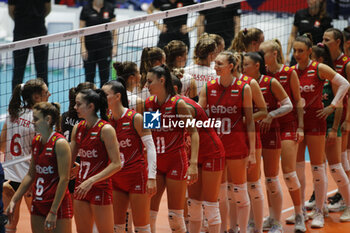 2023-08-23 - Team Bulgaria during the CEV EuroVolley 2023 match between the national teams of Switzerland and Bulgaria, on 23 August 2023 at pala Giani Asti Turin Italy. Photo Nderim KACELI - CEV EUROVOLLEY 2023 - WOMEN - SWITZERLAND VS BULGARIA - INTERNATIONALS - VOLLEYBALL