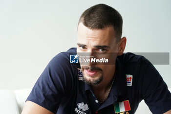 2023-08-30 - giannelli simone (n.6 italy setter) - PRESS MEETING WITH ITALY VOLLEYBALL TEAM - INTERNATIONALS - VOLLEYBALL