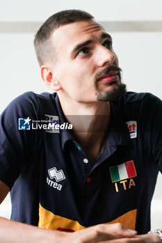 2023-08-30 - giannelli simone (n.6 italy setter) - PRESS MEETING WITH ITALY VOLLEYBALL TEAM - INTERNATIONALS - VOLLEYBALL