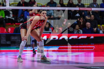 2023-01-07 - Rosamaria Montibeller #7 of UYBA Unet E-Work Busto Arsizio in action during Volley Serie A women 2022/23 volleyball match between UYBA Unet E-Work Busto Arsizio and Il Bisonte Firenze at E-Work Arena, Busto Arsizio, Italy on January 07, 2023 - E-WORK BUSTO ARSIZIO VS IL BISONTE FIRENZE - SERIE A1 WOMEN - VOLLEYBALL