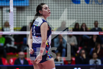 2023-01-07 - Gaia Guiducci #6 of Il Bisonte Firenze gestures during Volley Serie A women 2022/23 volleyball match between UYBA Unet E-Work Busto Arsizio and Il Bisonte Firenze at E-Work Arena, Busto Arsizio, Italy on January 07, 2023 - E-WORK BUSTO ARSIZIO VS IL BISONTE FIRENZE - SERIE A1 WOMEN - VOLLEYBALL