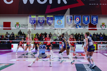 2023-01-07 - Celine Van Gestel #7 of Il Bisonte Firenze in action during Volley Serie A women 2022/23 volleyball match between UYBA Unet E-Work Busto Arsizio and Il Bisonte Firenze at E-Work Arena, Busto Arsizio, Italy on January 07, 2023 - E-WORK BUSTO ARSIZIO VS IL BISONTE FIRENZE - SERIE A1 WOMEN - VOLLEYBALL