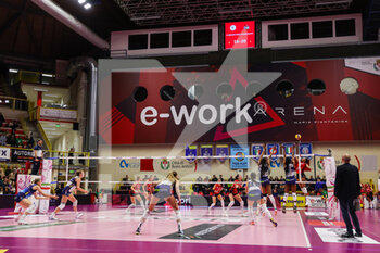 2023-01-07 - Loveth Omoruyi #15 of UYBA Unet E-Work Busto Arsizio in action during Volley Serie A women 2022/23 volleyball match between UYBA Unet E-Work Busto Arsizio and Il Bisonte Firenze at E-Work Arena, Busto Arsizio, Italy on January 07, 2023 - E-WORK BUSTO ARSIZIO VS IL BISONTE FIRENZE - SERIE A1 WOMEN - VOLLEYBALL