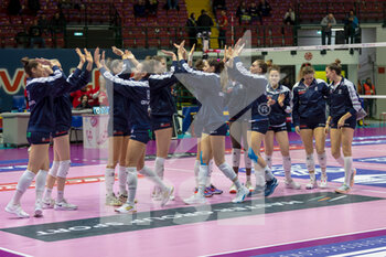 2023-01-15 - Players of Casalmaggiore during the 15th day of the Serie A1 Women between Vero Volley Milano vs Trasportipesanti Casalmaggiore - VERO VOLLEY MILANO VS TRASPORTIPESANTI CASALMAGGIORE - SERIE A1 WOMEN - VOLLEYBALL
