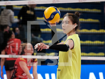 05/03/2023 - Yiwen Miao during Serie A match between Wash4green Pinerolo v E-Work Busto Arsizio in Villafranca Piemonte (To), on March 5, 2022 - WASH4GREEN PINEROLO VS E-WORK BUSTO ARSIZIO - SERIE A1 FEMMINILE - VOLLEY