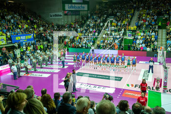 2023-05-06 - Palaverde of Villorba (Treviso) during national anthem - PLAY OFF - FINAL -  PROSECCO DOC IMOCO CONEGLIANO VS VERO VOLLEY MILANO - SERIE A1 WOMEN - VOLLEYBALL