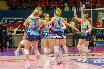 2023-05-13 - Exultation of Players of Imoco Conegliano after scoring a match point - PLAY OFF - FINAL - VERO VOLLEY MILANO VS PROSECCO DOC IMOCO CONEGLIANO - SERIE A1 WOMEN - VOLLEYBALL