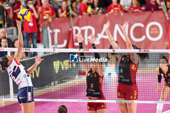 2023-10-15 - Marta Bechis (Roma Volley Club) and Ana Beatriz Silva Correa (Roma Volley Club) - ROMA VOLLEY CLUB VS REALE MUTUA FENERA CHIERI 76 - SERIE A1 WOMEN - VOLLEYBALL
