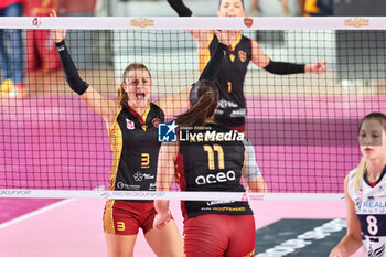 2023-10-15 - Marta Bechis (Roma Volley Club) exultation - ROMA VOLLEY CLUB VS REALE MUTUA FENERA CHIERI 76 - SERIE A1 WOMEN - VOLLEYBALL