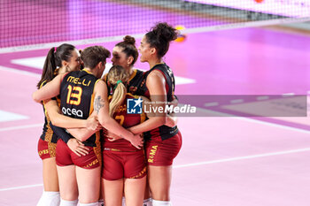 2023-10-15 - Roma Volley Club exultation - ROMA VOLLEY CLUB VS REALE MUTUA FENERA CHIERI 76 - SERIE A1 WOMEN - VOLLEYBALL