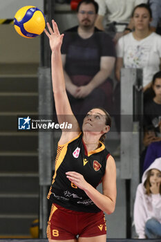 2023-10-22 - Michela Rucli of Roma Volley Club during the 3rd round of the Serie A1 Women's Volleyball Championship between Roma Volley Club and UYBA Busto Arsizio on 21 October 2023 at the Palazzetto dello Sport in Rome. - ROMA VOLLEY CLUB VS UYBA VOLLEY BUSTO ARSIZIO - SERIE A1 WOMEN - VOLLEYBALL