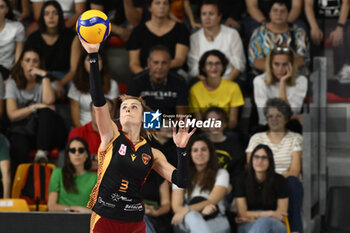 2023-10-22 - Marta Bechis of Roma Volley Club during the 3rd round of the Serie A1 Women's Volleyball Championship between Roma Volley Club and UYBA Busto Arsizio on 21 October 2023 at the Palazzetto dello Sport in Rome. - ROMA VOLLEY CLUB VS UYBA VOLLEY BUSTO ARSIZIO - SERIE A1 WOMEN - VOLLEYBALL