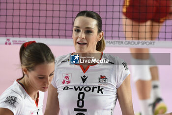 2023-10-22 - Giuditta Lualdi of UYBA Volley Busto Arsizio during the 3rd round of the Serie A1 Women's Volleyball Championship between Roma Volley Club and UYBA Busto Arsizio on 21 October 2023 at the Palazzetto dello Sport in Rome. - ROMA VOLLEY CLUB VS UYBA VOLLEY BUSTO ARSIZIO - SERIE A1 WOMEN - VOLLEYBALL
