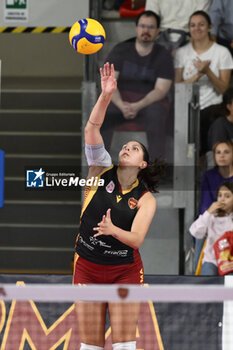 2023-10-22 - Ana Beatriz Correa of Roma Volley Club during the 3rd round of the Serie A1 Women's Volleyball Championship between Roma Volley Club and UYBA Busto Arsizio on 21 October 2023 at the Palazzetto dello Sport in Rome. - ROMA VOLLEY CLUB VS UYBA VOLLEY BUSTO ARSIZIO - SERIE A1 WOMEN - VOLLEYBALL