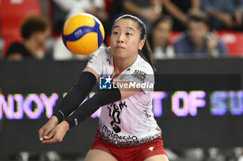 2023-10-22 - Simin Wang of UYBA Volley Busto Arsizio UYBA Volley Busto Arsizio during the 3rd round of the Serie A1 Women's Volleyball Championship between Roma Volley Club and UYBA Busto Arsizio on 21 October 2023 at the Palazzetto dello Sport in Rome. - ROMA VOLLEY CLUB VS UYBA VOLLEY BUSTO ARSIZIO - SERIE A1 WOMEN - VOLLEYBALL