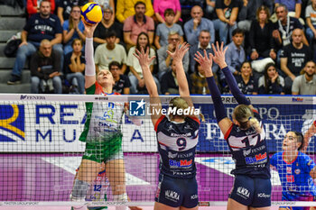2023-11-04 - maja Storck in action for Pinerolo during Volley Serie A1 F match between Reale Mutua Fener Chieri '76 and Wash4green Pinerolo at Palafenera, Chieri (TO) - REALE MUTUA FENERA CHIERI 76 VS WASH4GREEN PINEROLO - SERIE A1 WOMEN - VOLLEYBALL