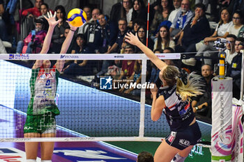2023-11-04 - Kaja Grobelna in action for Chieri during	Volley Serie A1 F match between Reale Mutua Fener Chieri '76 and Wash4green Pinerolo at Palafenera, Chieri (TO) - REALE MUTUA FENERA CHIERI 76 VS WASH4GREEN PINEROLO - SERIE A1 WOMEN - VOLLEYBALL