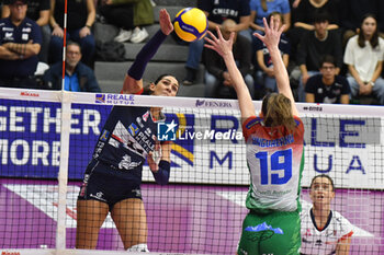 2023-11-04 - Katerina Zakchaiou for chieri during Volley Serie A1 F match between Reale Mutua Fener Chieri '76 and Wash4green Pinerolo at Palafenera, Chieri (TO) - REALE MUTUA FENERA CHIERI 76 VS WASH4GREEN PINEROLO - SERIE A1 WOMEN - VOLLEYBALL