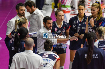 2023-11-18 - Giulio Cesare Bregoli coach of Chieri '76 during Volley Serie A1 F match between Reale Mutua Fenera Chieri '76 and Itas Trentino Volley at PalaFenera, Chieri - REALE MUTUA FENERA CHIERI 76 VS ITAS TRENTINO - SERIE A1 WOMEN - VOLLEYBALL