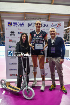 2023-11-18 - Martha Anthouli of Chieri '76 is the MVP of Volley Serie A1 F match between Reale Mutua Fenera Chieri '76 and Itas Trentino Volley at PalaFenera, Chieri - REALE MUTUA FENERA CHIERI 76 VS ITAS TRENTINO - SERIE A1 WOMEN - VOLLEYBALL