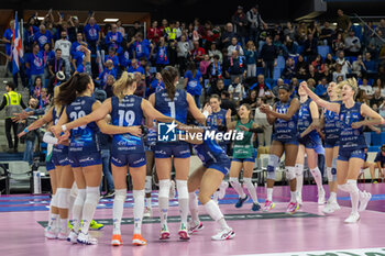 2023-11-19 - Exultation of Players of Wash4green Pinerolo after scoring a match point - ALLIANZ VV MILANO VS WASH4GREEN PINEROLO - SERIE A1 WOMEN - VOLLEYBALL