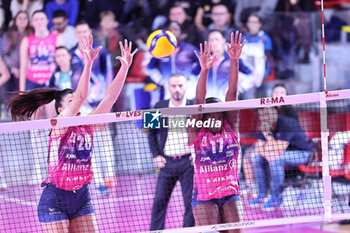 2023-11-26 - Sonia Candi (Vero Volley Milano) and Myriam Sylla (Vero Volley Milano) - ROMA VOLLEY CLUB VS ALLIANZ VV MILANO - SERIE A1 WOMEN - VOLLEYBALL