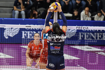 2023-12-03 - Katerina Zakchaiou of Chieri '76 in action during Serie A1 Femminile match between Reale Mutua Fenera Chieri '76 and UYBA Volley Busto Arsizio at Palafenera, Chieri (TO) - REALE MUTUA FENERA CHIERI 76 VS UYBA VOLLEY BUSTO ARSIZIO - SERIE A1 WOMEN - VOLLEYBALL