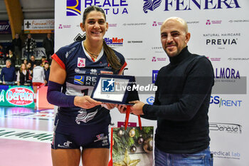 2023-12-03 - Katerina Zakchaiou of Chieri '76 is the MVP of Serie A1 Femminile match between Reale Mutua Fenera Chieri '76 and UYBA Volley Busto Arsizio at Palafenera, Chieri (TO) - REALE MUTUA FENERA CHIERI 76 VS UYBA VOLLEY BUSTO ARSIZIO - SERIE A1 WOMEN - VOLLEYBALL