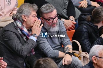 2023-12-26 - The former player of ACF Fiorentina Giancarlo Antognoni and the singer Marco Masini attend the match - IL BISONTE FIRENZE VS SAVINO DEL BENE SCANDICCI - SERIE A1 WOMEN - VOLLEYBALL