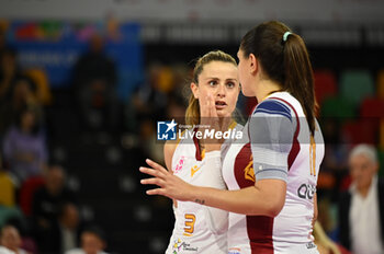 2023-11-01 - Marta Bechis (Roma Volley Club) with Ana Beatriz Silva Correa - IL BISONTE FIRENZE VS ROMA VOLLEY CLUB - SERIE A1 WOMEN - VOLLEYBALL