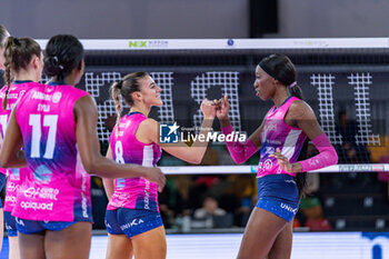 2023-12-17 - Alessia Orro (Allianz Vero Volley Milano) and Paola Egonu (Allianz Vero Volley Milano) - IL BISONTE FIRENZE VS ALLIANZ VV MILANO - SERIE A1 WOMEN - VOLLEYBALL