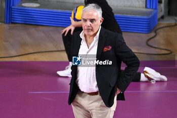 2023-12-03 - Giuseppe Cuccarini of Roma Volley Club during the 10th round of the Serie A1 Women's Volleyball Championship between Roma Volley Club and Honda Olivero S. Bernardo Cuneo on 3 December 2023 at the Palazzetto dello Sport in Rome. - ROMA VOLLEY CLUB VS CUNEO GRANDA VOLLEY - SERIE A1 WOMEN - VOLLEYBALL
